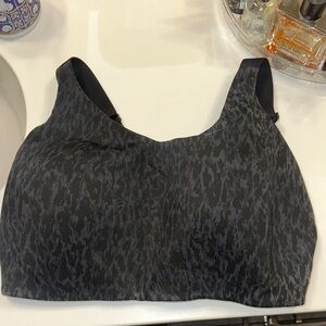 Lululemon Athletica Black Patterned Sports Bra